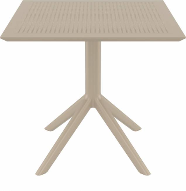 Стол пластиковый Sky Table 80 бежевый 800х800х740 мм