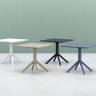 Стол пластиковый Sky Table 80 бежевый 800х800х740 мм