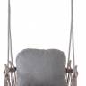 Кресло подвесное плетеное Bari антрацит, коричневый, темно-серый 750х750х440 мм