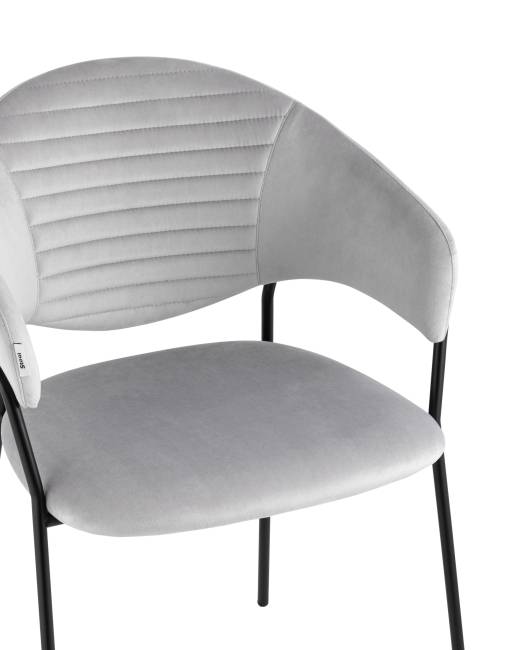 Стул Алексис велюр серый