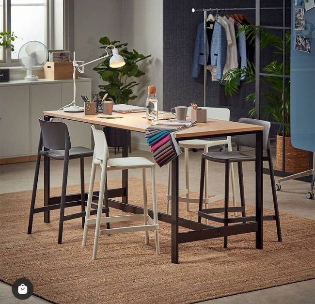 Стул пластиковый барный Joy-S Bar 75 белый 478х507.5х994 мм