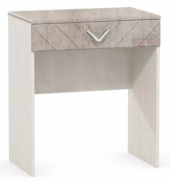 Стол туалетный "Амели 12.48", шелковый камень, бетон чикаго, бежевый