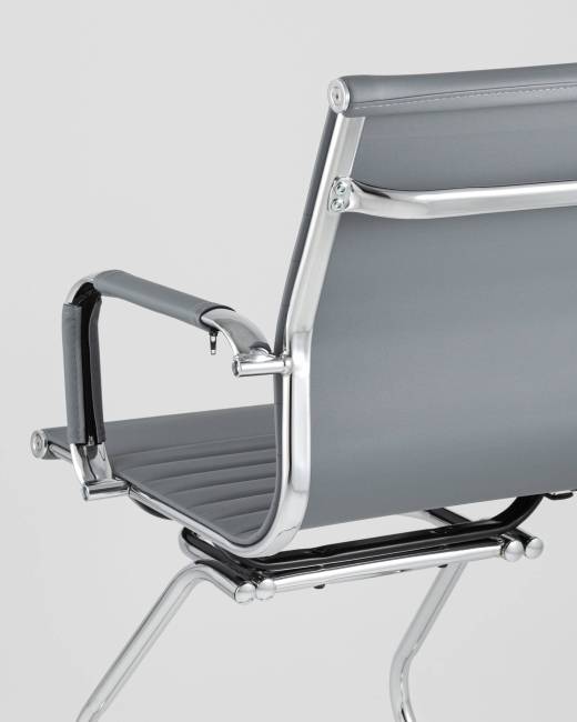 Кресло для посетителей TopChairs Visit серое 2 шт.