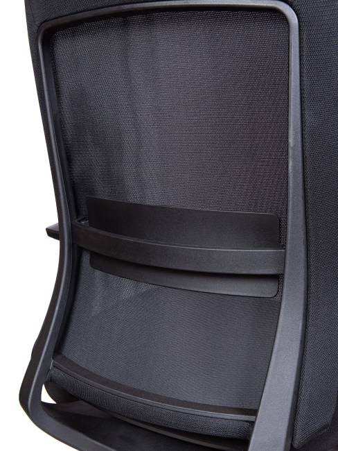 Кресло офисное / Oslo black / черная сетка /черный пластик / база черная