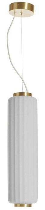 Светильник пластиковый подвесной Cordiale Lumiere Lighting LED белый Ø150х560 мм