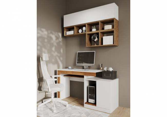 Корпусная мебель Корпусная мебель Модена комплектация 2 белый / дуб вотан