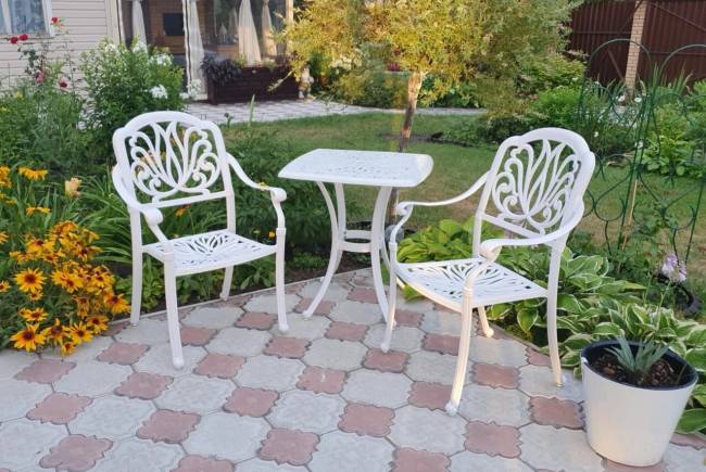 Мебель из литого алюминия Milan 2 white