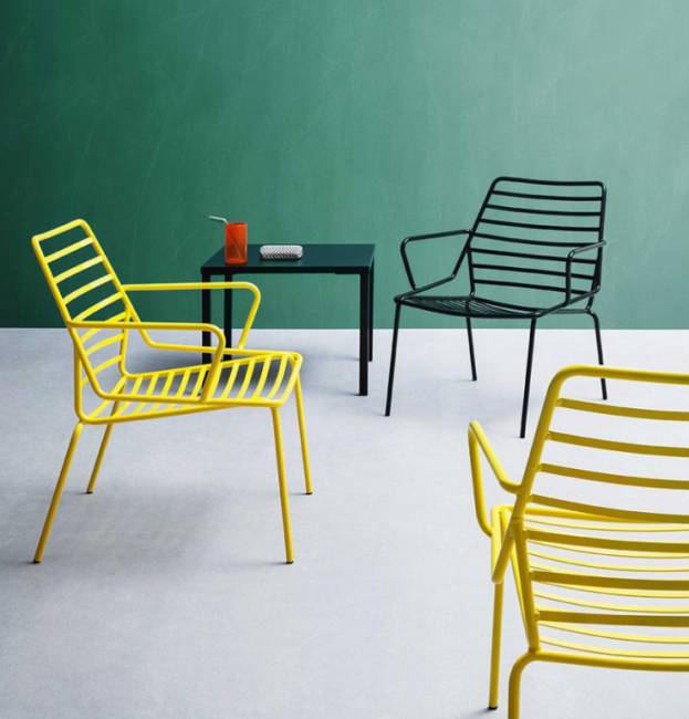 Лаунж-кресло металлическое Link Lounge черный 650х610х760 мм