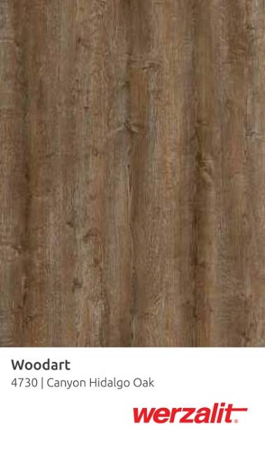 Столешница прямоугольная Werzalit Woodart каньонский дуб идальго 700х1200х20.5 мм