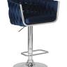 Набор 2 шт Стул барный DOBRIN MARCEL, синий велюр (MJ9-117)