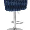 Набор 2 шт Стул барный DOBRIN MARCEL, синий велюр (MJ9-117)