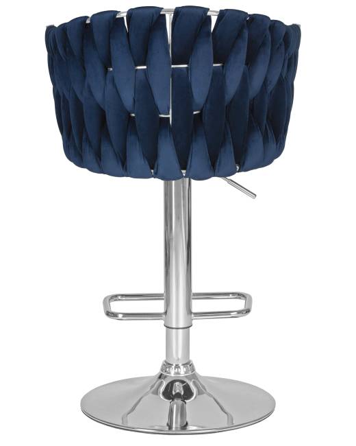 Набор 2 шт Стул барный DOBRIN MARCEL, синий велюр (MJ9-117)