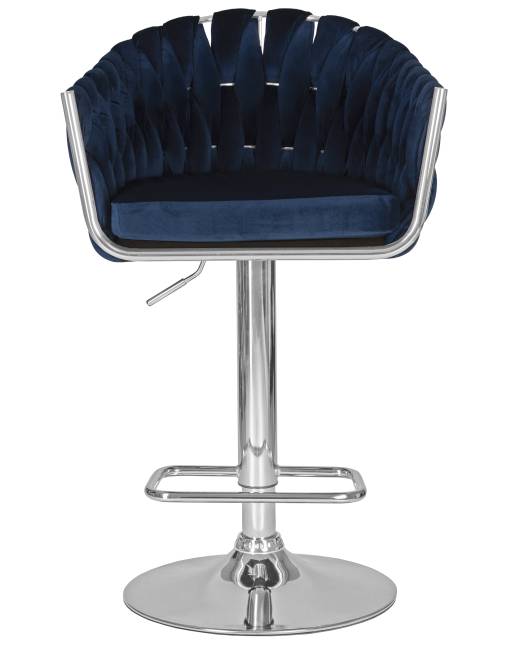 Набор 2 шт Стул барный DOBRIN MARCEL, синий велюр (MJ9-117)