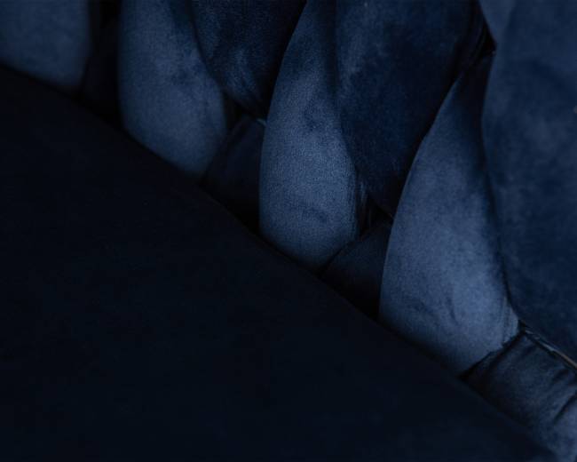 Набор 2 шт Стул барный DOBRIN MARCEL, синий велюр (MJ9-117)