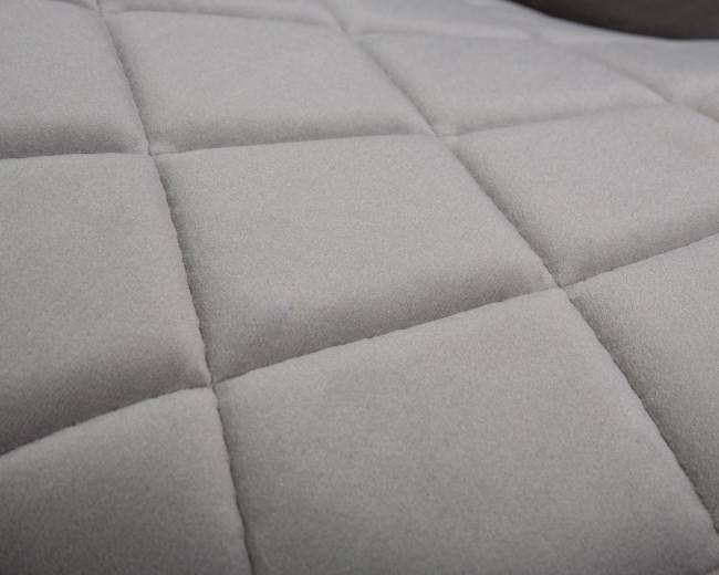 Набор 2 шт Стул обеденный DOBRIN ROBERT, черные матовые ножки, велюр V108-81 Серый