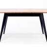 Стол Сканди 120 чёрное дерево/натур