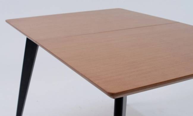 Стол Сканди 120 чёрное дерево/натур