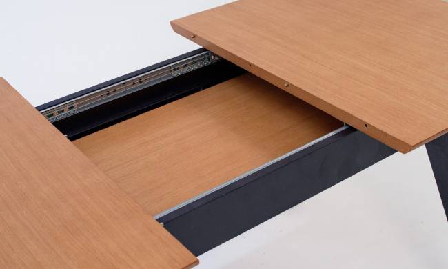 Стол Сканди 120 чёрное дерево/натур