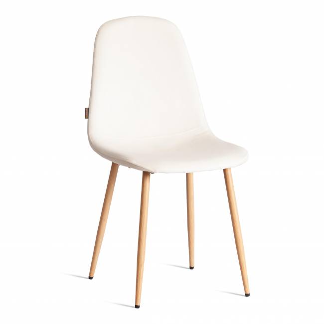 Стул BREEZE (mod. JSC-58) Велюр/металл , 44 х 53 х 86 см, Light beige (светло-бежевый) HLR1 / натуральный (Комплект из 4 шт.) светло-бежевый Велюр/металл