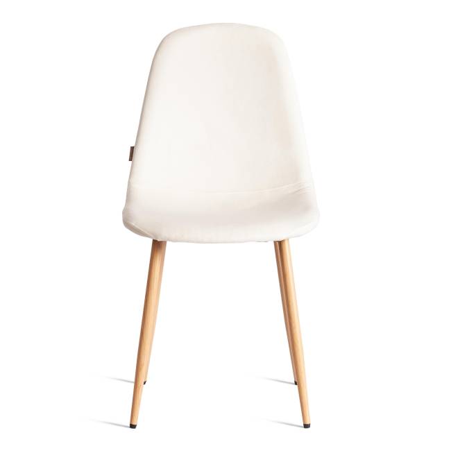Стул BREEZE (mod. JSC-58) Велюр/металл , 44 х 53 х 86 см, Light beige (светло-бежевый) HLR1 / натуральный (Комплект из 4 шт.) светло-бежевый Велюр/металл
