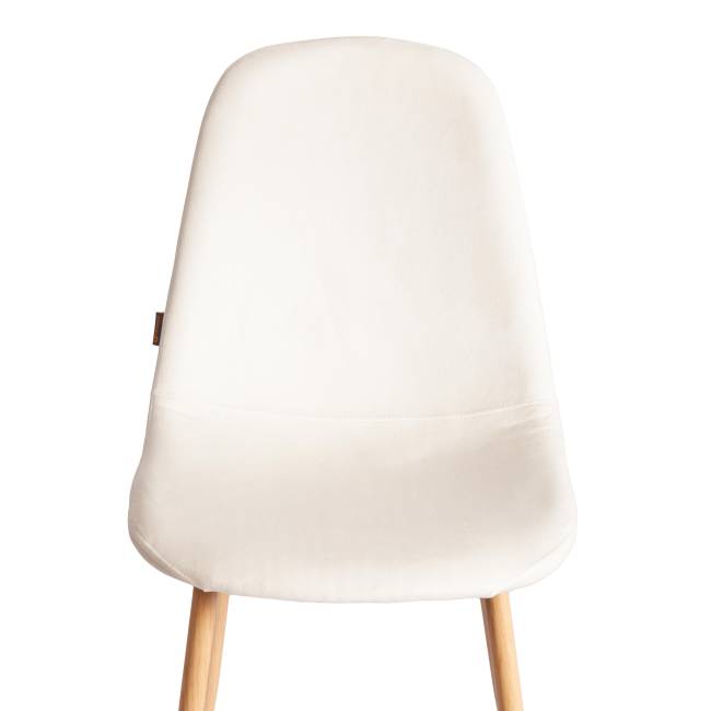 Стул BREEZE (mod. JSC-58) Велюр/металл , 44 х 53 х 86 см, Light beige (светло-бежевый) HLR1 / натуральный (Комплект из 4 шт.) светло-бежевый Велюр/металл