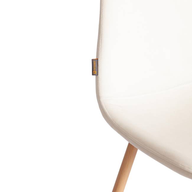 Стул BREEZE (mod. JSC-58) Велюр/металл , 44 х 53 х 86 см, Light beige (светло-бежевый) HLR1 / натуральный (Комплект из 4 шт.) светло-бежевый Велюр/металл