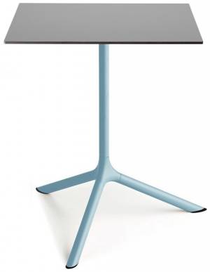 Стол ламинированный обеденный Tripe Maxi голубой, светло-серый 700х700х740 мм