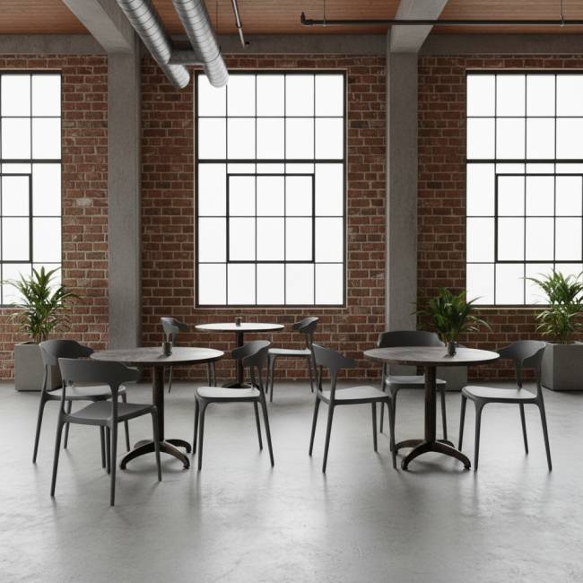 Стул Ранк, пластик серый