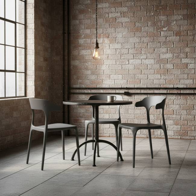 Стул Ранк, пластик серый