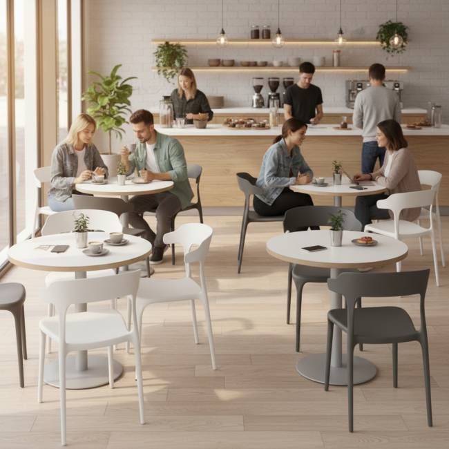 Стул Ранк, пластик серый