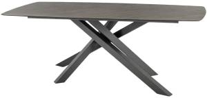 Стол ламинированный обеденный Milo антрацит, темно-серый 2050х1050х750 мм