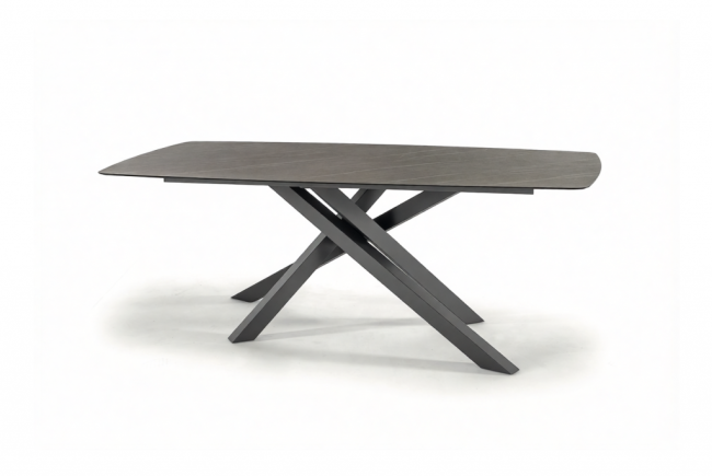 Стол ламинированный обеденный Milo антрацит, темно-серый 2050х1050х750 мм