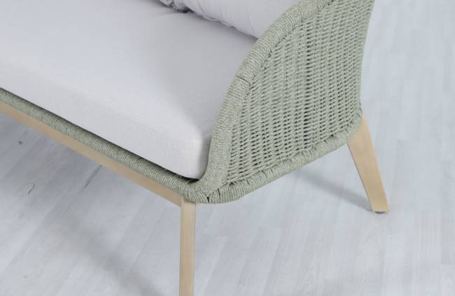 Диван деревянный трехместный Madrague светлый тик, бежевый 1860х803х774 мм Диван деревянный трехместный Madrague светлый тик, бежевый 1860х803х774 мм