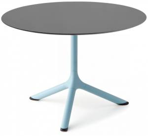 Столик ламинированный кофейный Tripe голубой, антрацит Ø700х510 мм