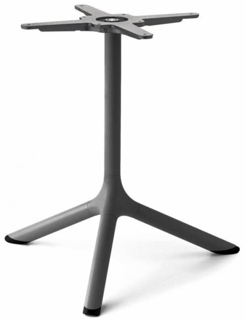 Столик ламинированный кофейный Tripe антрацит, зернистый 640х640х510 мм