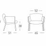 Кресло лаунж металлическое c подушками Brezza Lounge оливковый, светло-зеленый 650х510х710 мм Кресло лаунж металлическое c подушками Brezza Lounge оливковый, светло-зеленый 650х510х710 мм