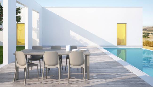 Стол пластиковый раздвижной Per 3 тортора 1700-1950-2200х1000х750 мм