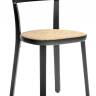 Стул деревянный Folk черный, черный ясень, натуральный 450х445х745 мм