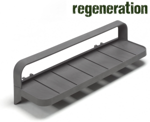 Столик пластиковый боковой Maximo Portaoggetti базальт 210х800х205 мм