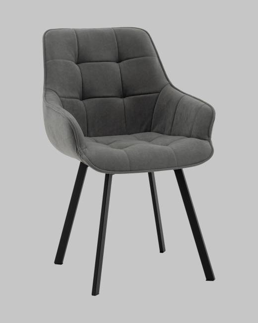 Стул Амальри велюр светло-серый