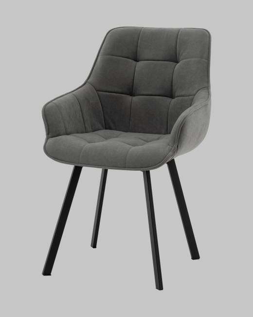 Стул Амальри велюр светло-серый