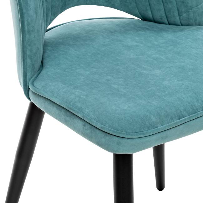 Стул Leset Арман 360 (поворотный механизм) Океан Чёрный