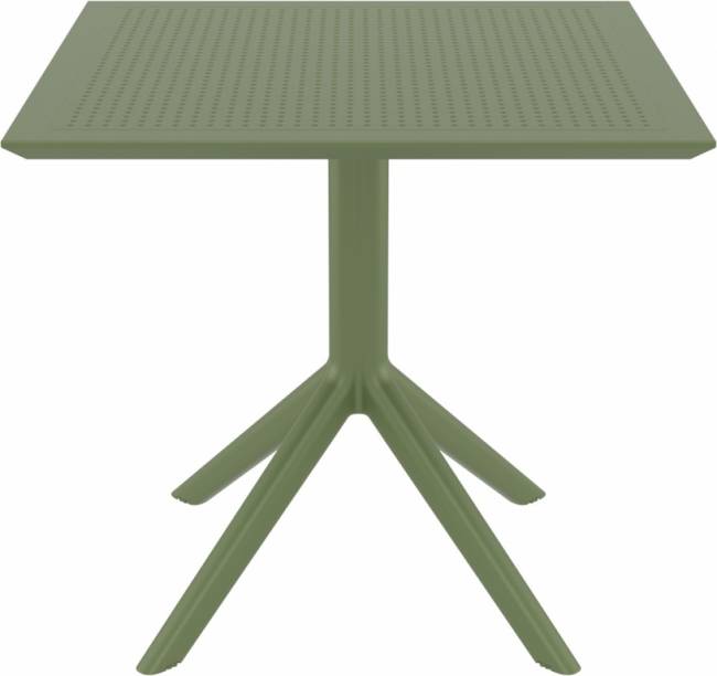 Стол пластиковый Sky Table 80 оливковый 800х800х740 мм