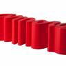 Скамья пластиковая дизайнерская Amore Standard пламенный красный 1450х380х450 мм