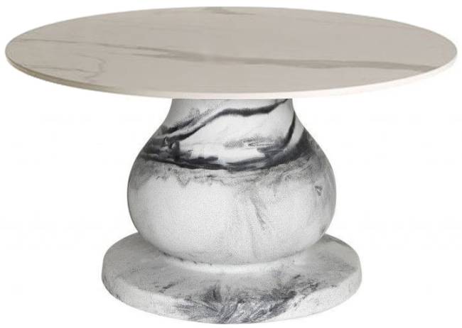 Стол ламинированный Ottocento L Special арабескато, ардезия Ø1400х720 мм