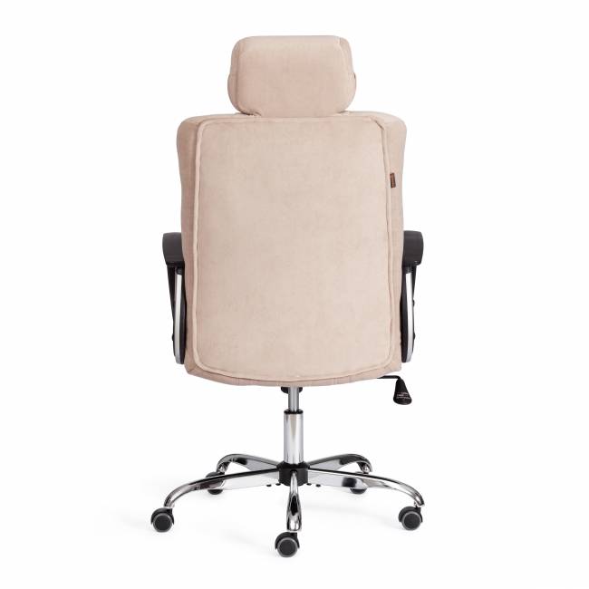 Кресло OXFORD хром флок , бежевый, 7 бежевый флок