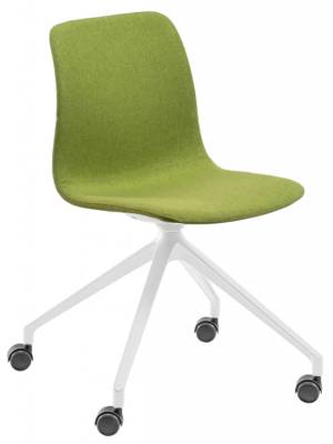 Стул вращающийся с обивкой Unik UR белый 720х720х810 мм