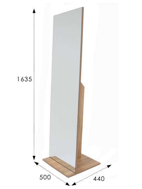 Зеркало напольное Стелла 2 дуб крафт золотой 163,5 см x 50 см