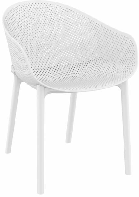 Кресло пластиковое Sky белый 540х600х810 мм