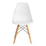 Стул Сindy Eames/Синди Имс (мод. 1801)/2 шт. в упаковке дерево бук/металл/сиденье пластик, 45х51х82см, белый  (Комплект из 2 шт.) белый дерево бук/металл/сиденье пластик